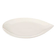 Plato Llano Blanco Gota Porcelana 26cm