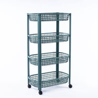 Carrito De Cocina San Marino Verde Con 4 Cestos