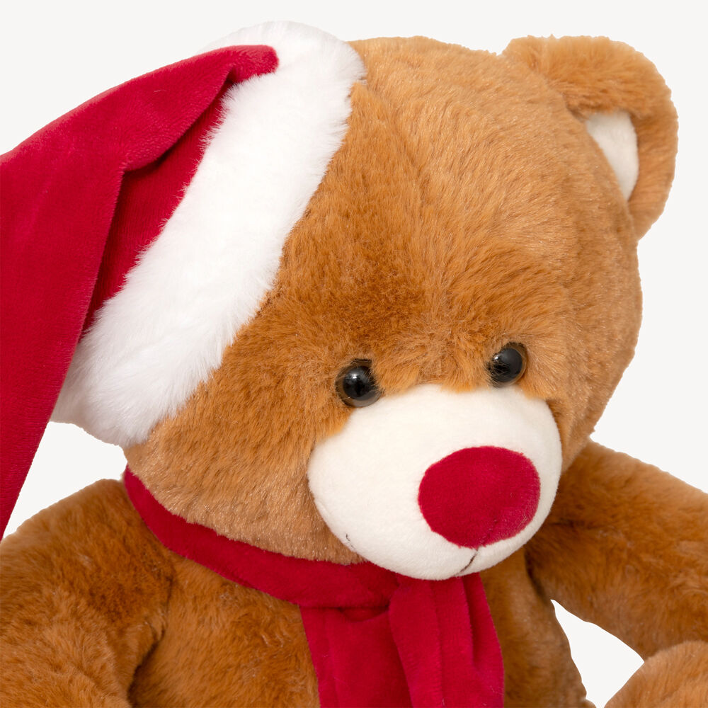 Figura Peluche Osito con Gorro y Bufanda 48 cm, , large
