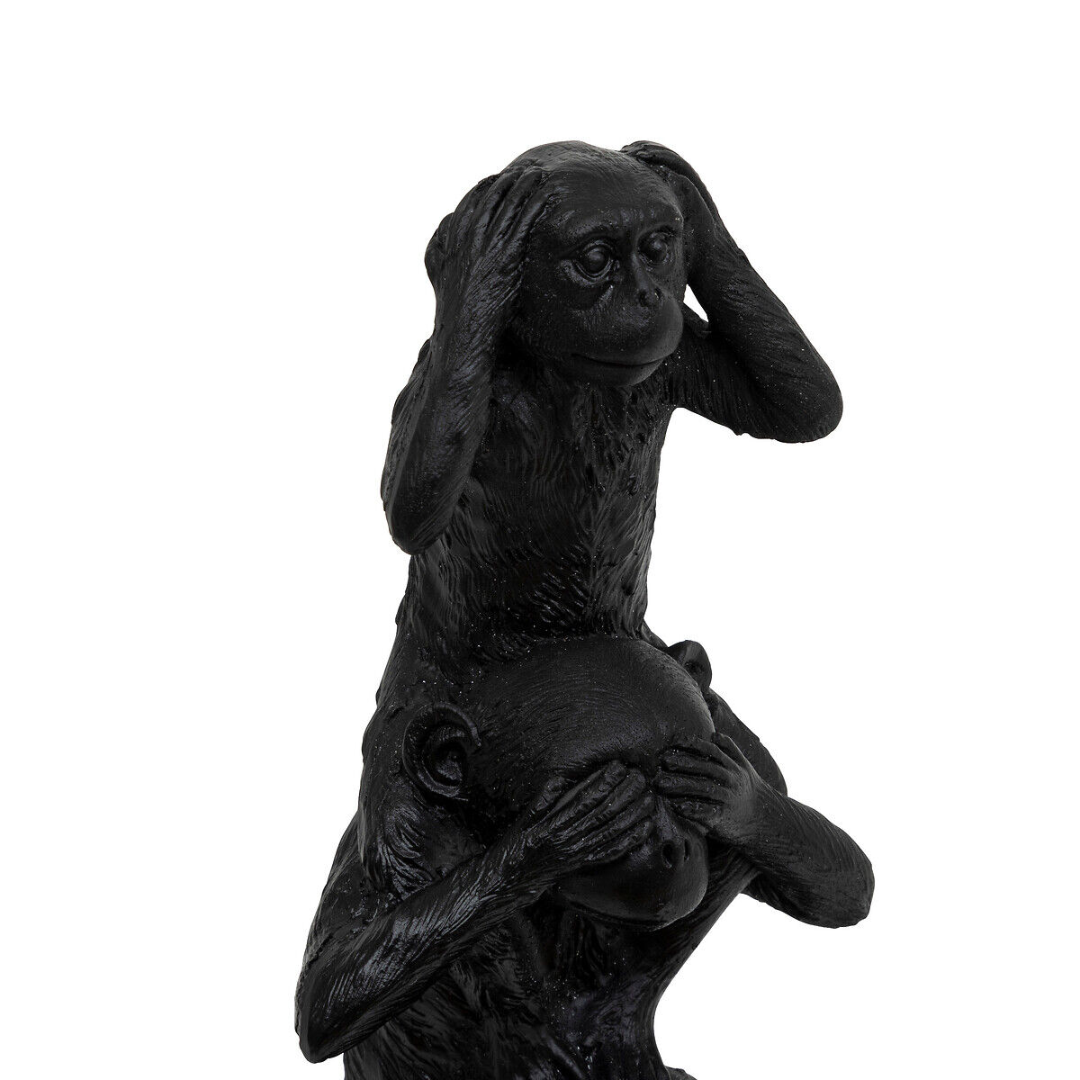 Estátua macaco preto 24,5cm, , large