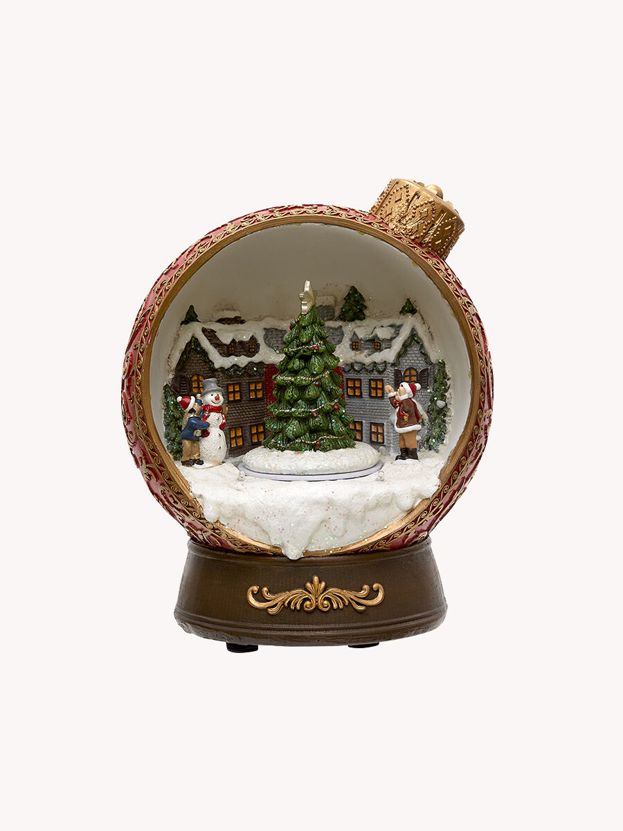 Aldeia bola de natal 18x16x22cm, , large