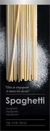Lata p/esparguete em metal decorada 1kg, , large