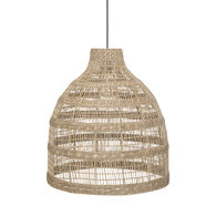 Candeeiro De Teto Bege Em Rattan Sea View