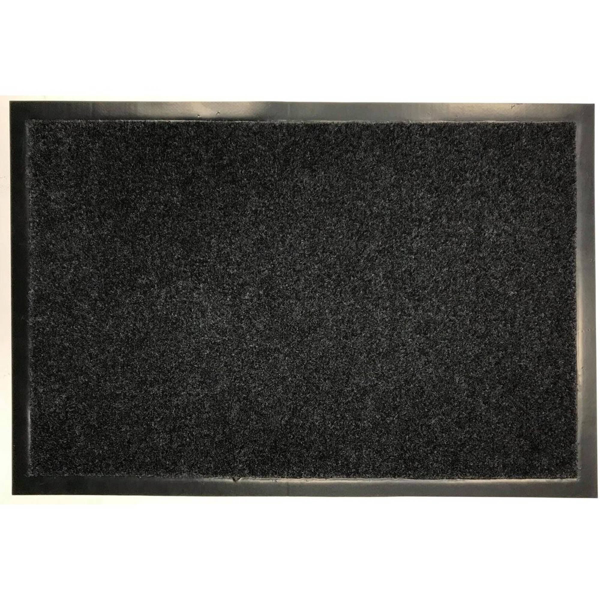 Tapete de entrada cinza escuro 60x80cm, , large
