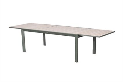 Extendable table EVASION honey/graphite, , large