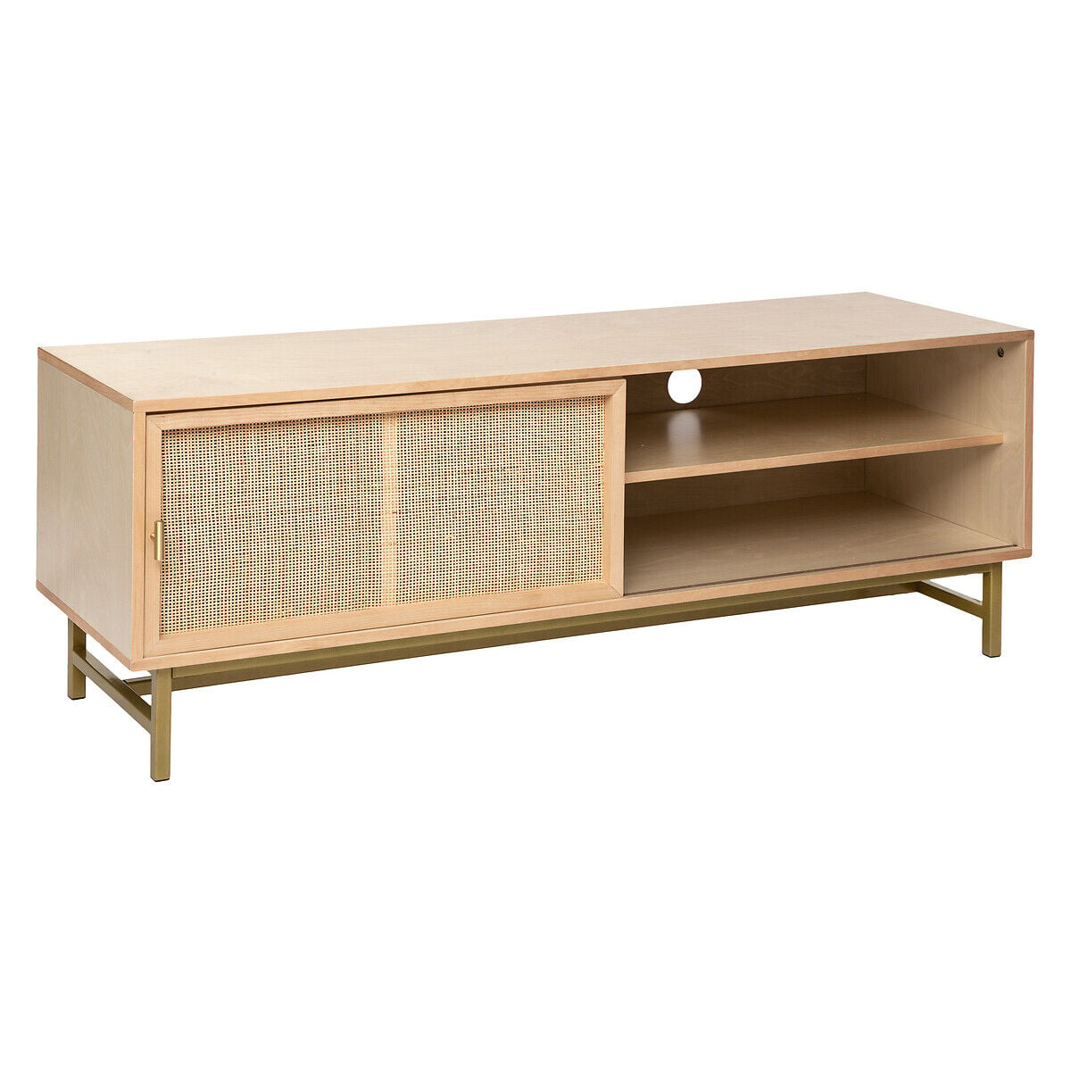 Móvel tv com 1 porta LE COLLECTIONNEUR bege 140cm, , large