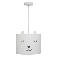 L&aacute;mpara de techo TOXEY blanco de metal 110x28cm