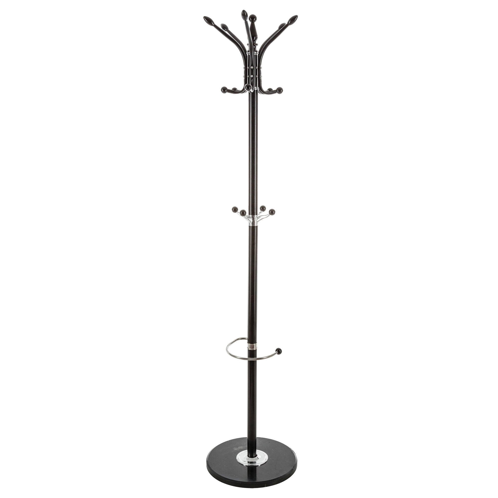 Cabide de pé com suporte para guarda chuva, , large