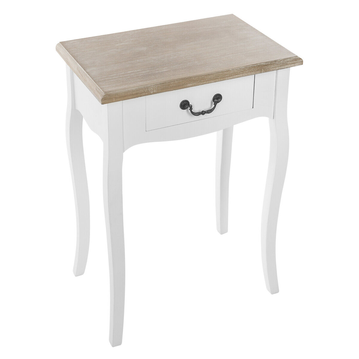 Mesa de cabeceira com 1 gaveta CHRYSA branca, , large