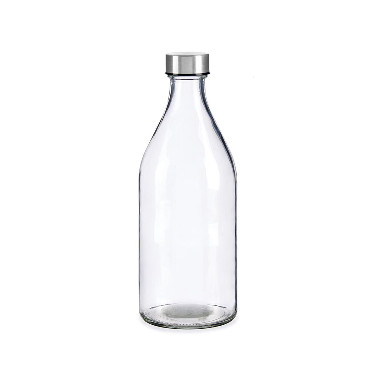 Garrafa de vidro com tampa em metal 1l, , large