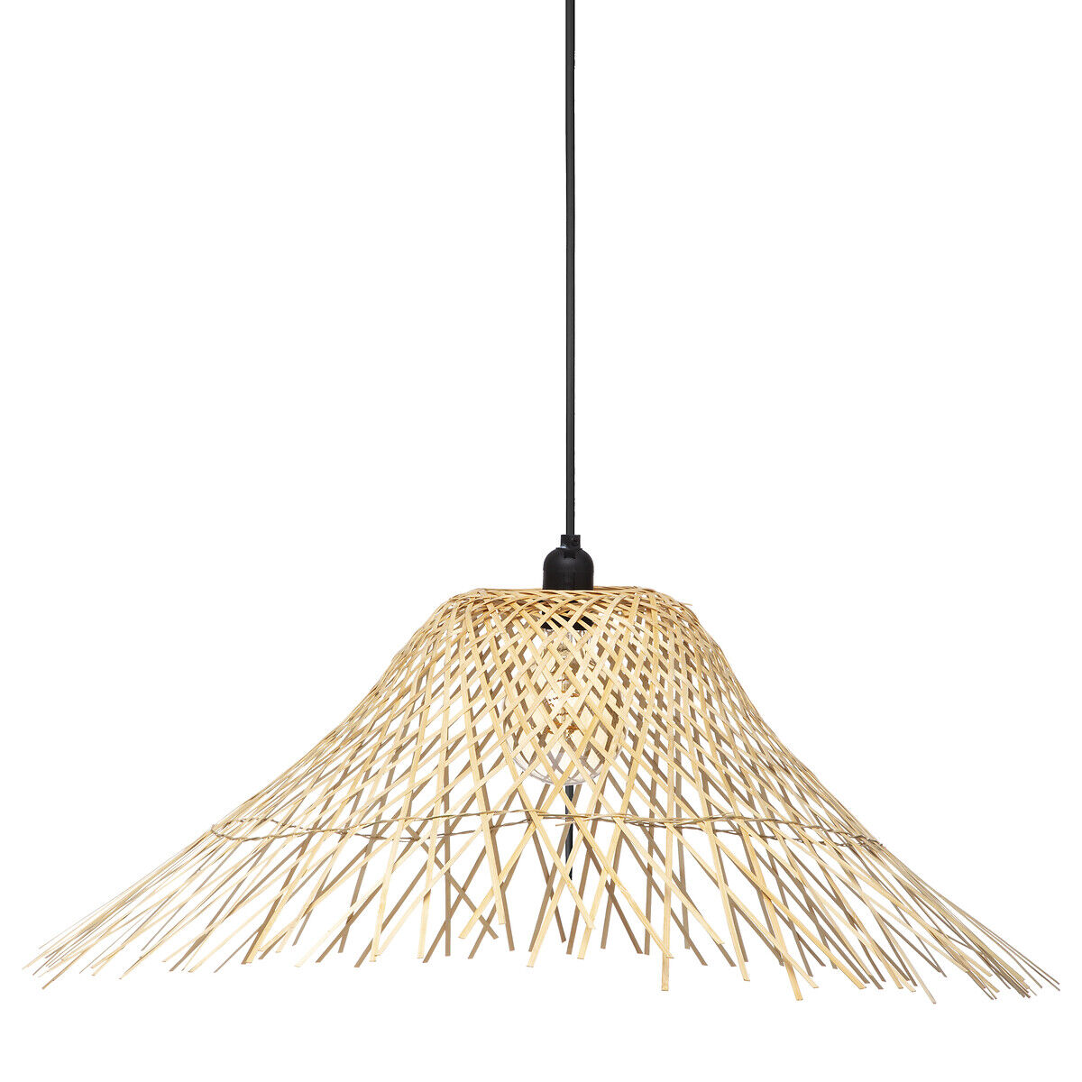 Candeeiro de teto MOXA em bambu 76cm, , large