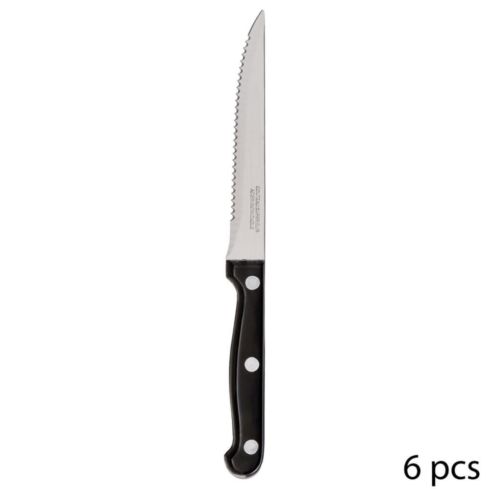 Conjunto de 6 facas para carne, , large