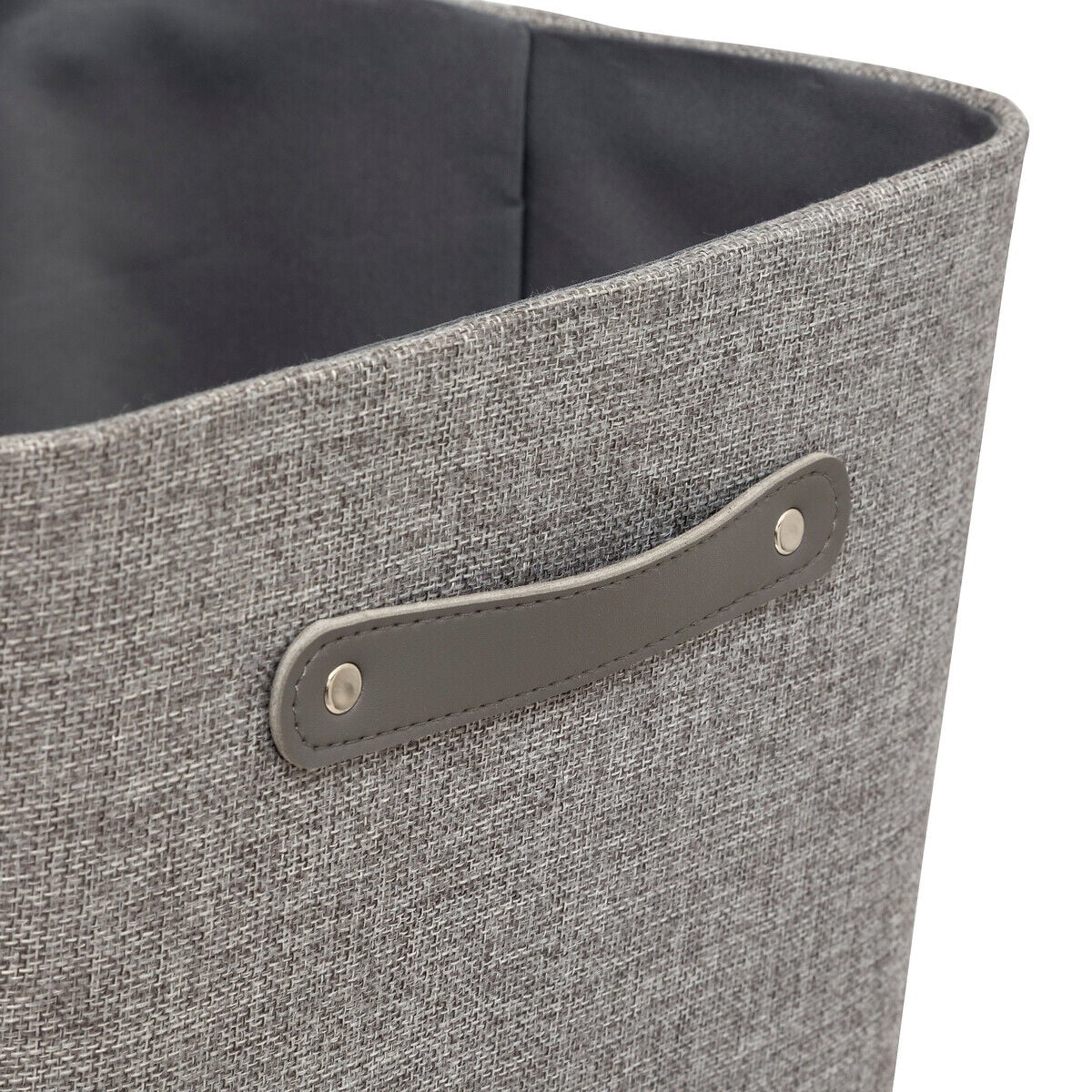 Caixa de arrumação ROUNDY cinza 31x31cm, , large