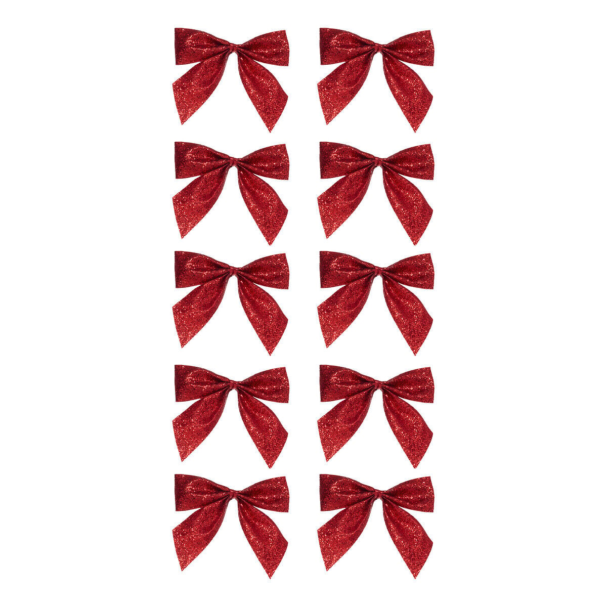 Conjunto de 10 laços com brilhantes vermelho, , large