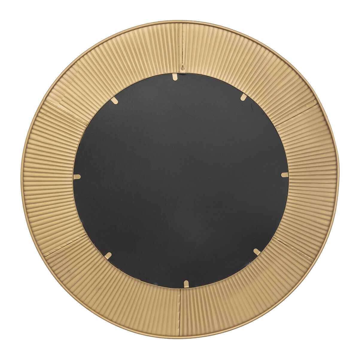 Espelho de parede em metal dourado milda 90cm, , large