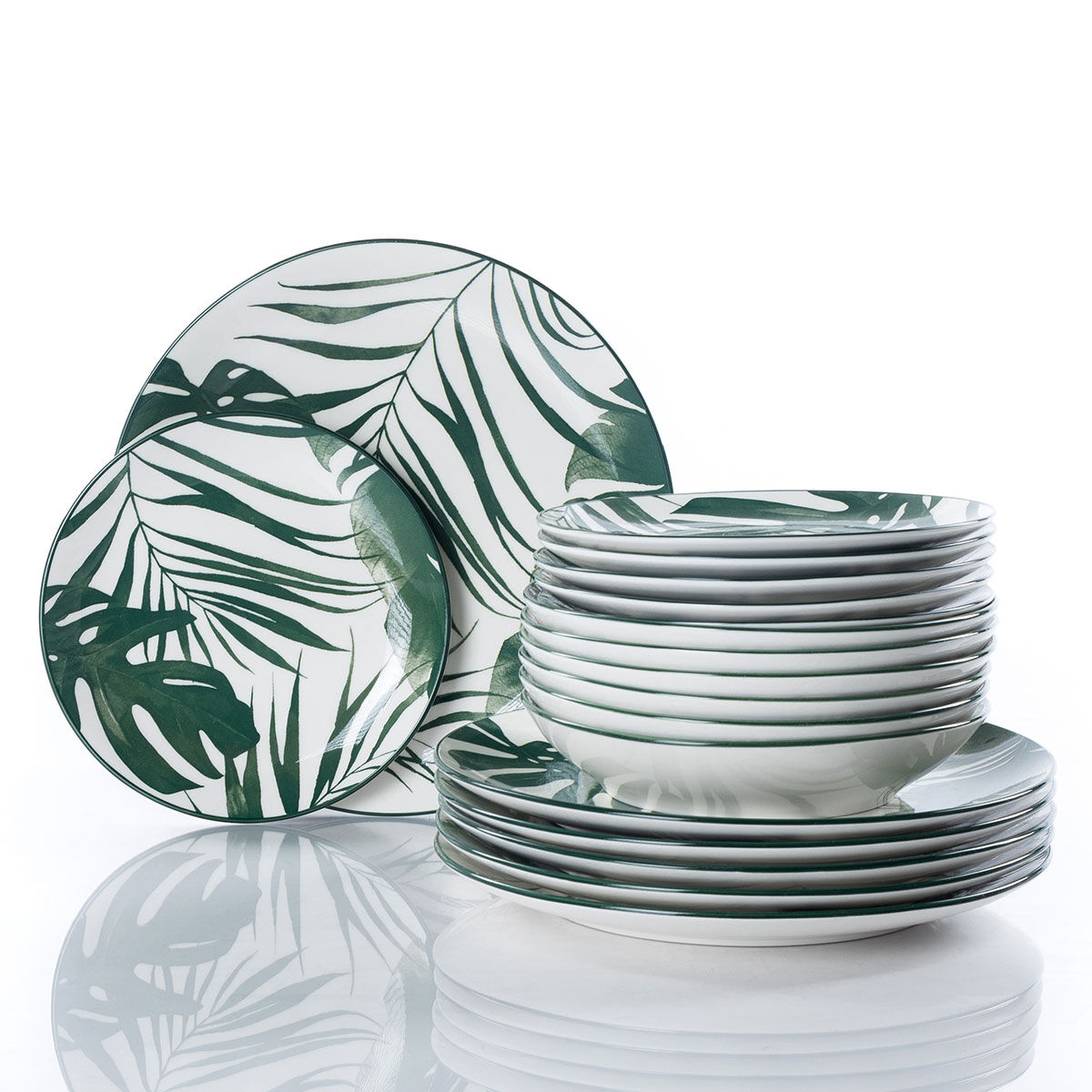 Serviço de mesa 18 peças PALM VERT, , large