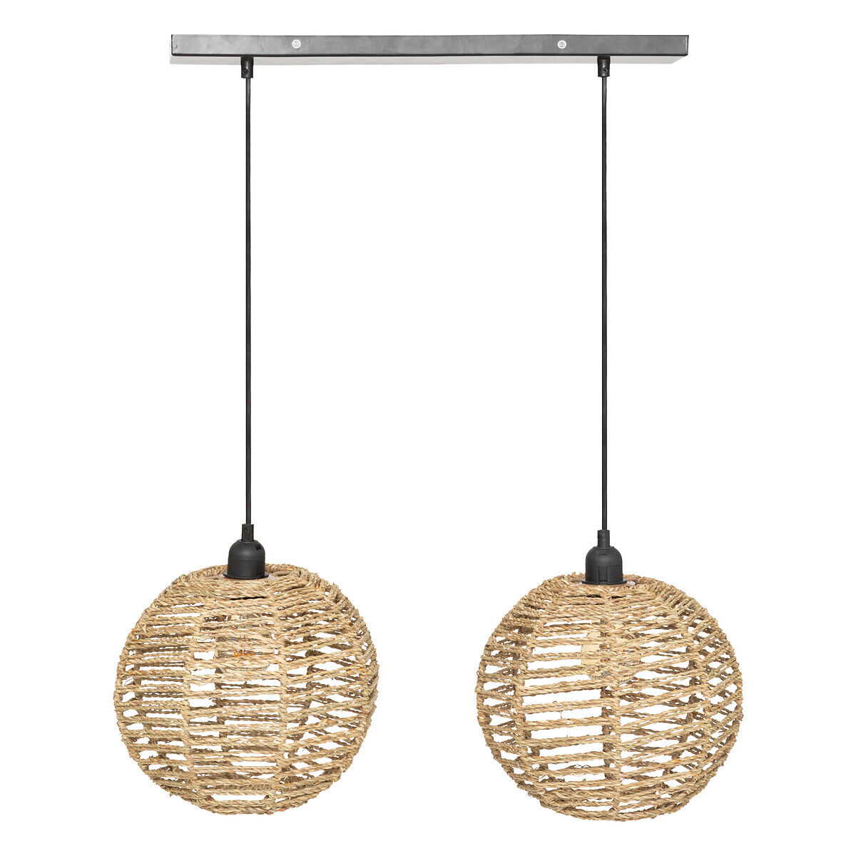 Candeeiro de teto RANA em rattan 50cm, , large