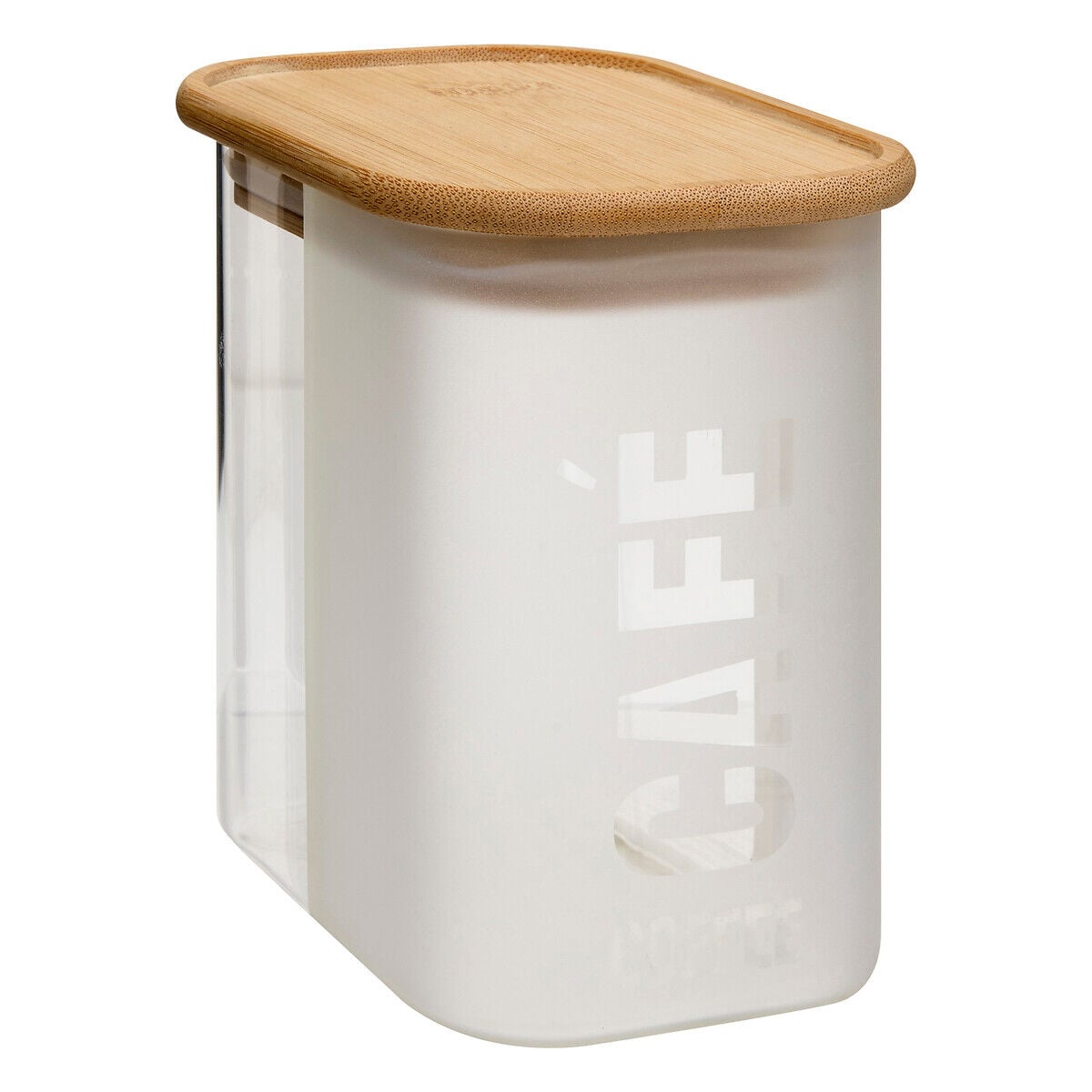 Tarro para café de vidrio y bambú 0,72L, , large
