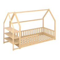 Cama Montessori con estantes 90x190cm