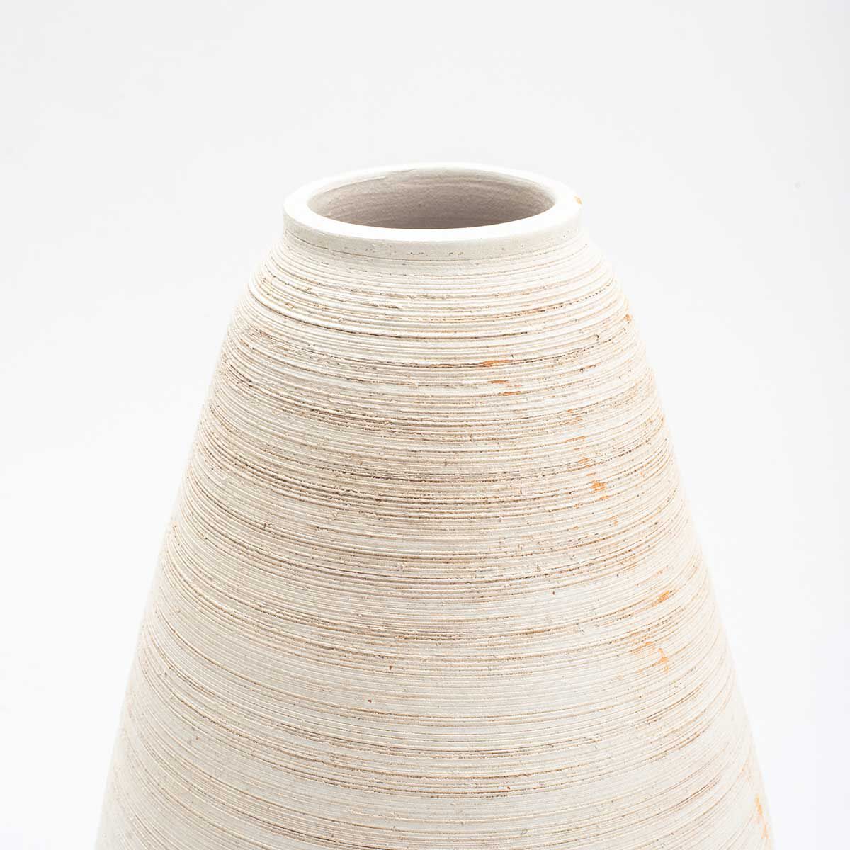 Large vase sand colour in ceramic, , large