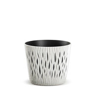 Maceta Sandy Round Eco C/Blanco 26x22Cm
