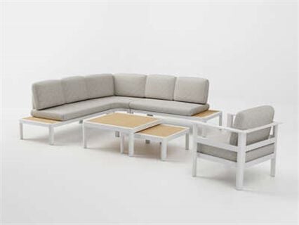 Conjunto de jardim ângulo PARADIZE branco, , large