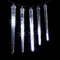 S&eacute;rie Luminosa De Natal Efeito Gota Branco Frio 81 LEDs 3,6m