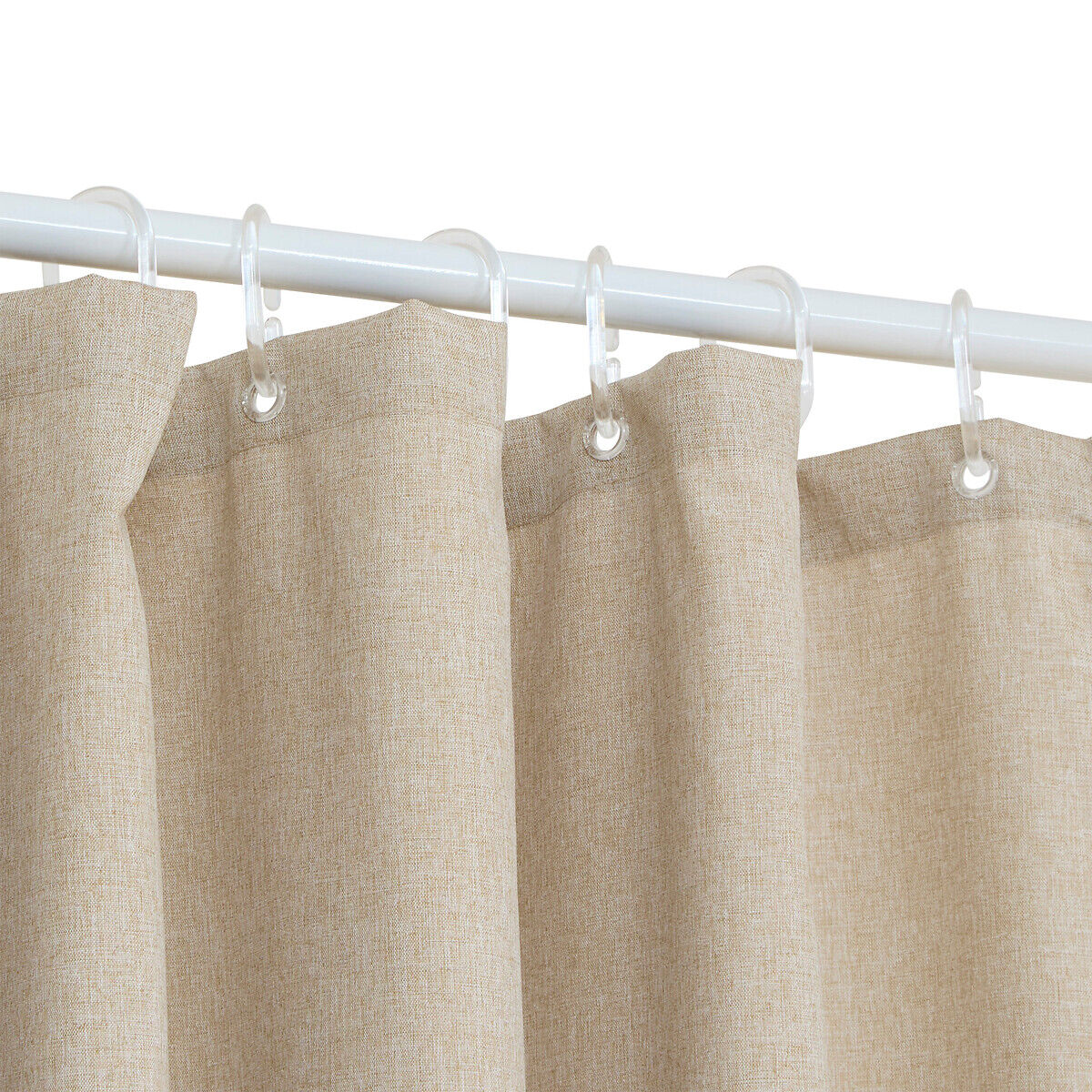 Cortina wc bege 180x180cm, , large