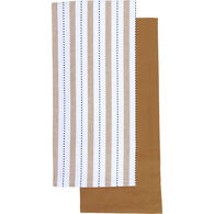 Set de 2 pa&ntilde;os de cocina CHARLIZE beige 50x70cm