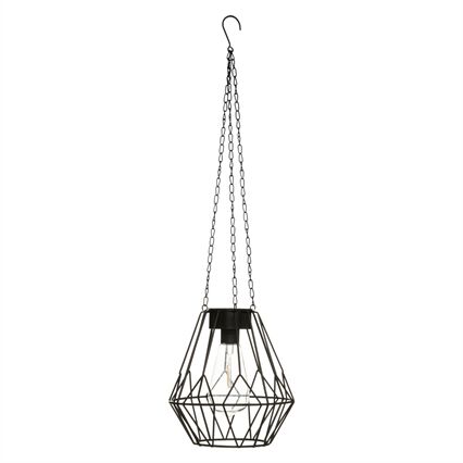 Candeeiro SOLAR suspenso preto, , large