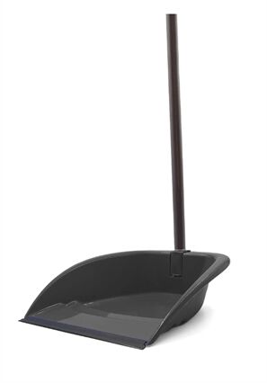 Apanhador lixo com cabo cinza, , large