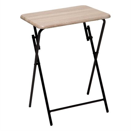 Mesa dobrável de 1 lugar bege, , large