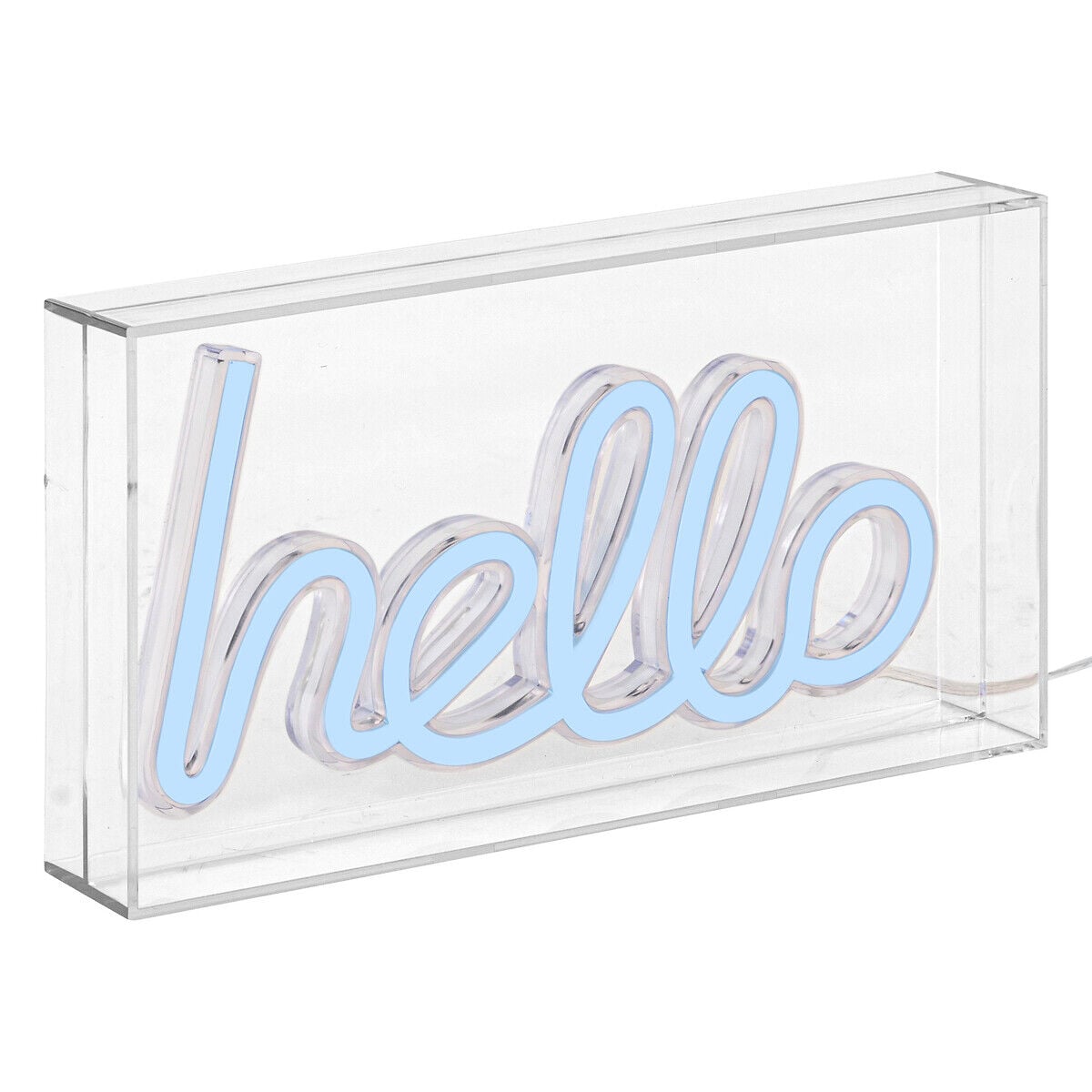 Decoração de mural led Neon hello, , large