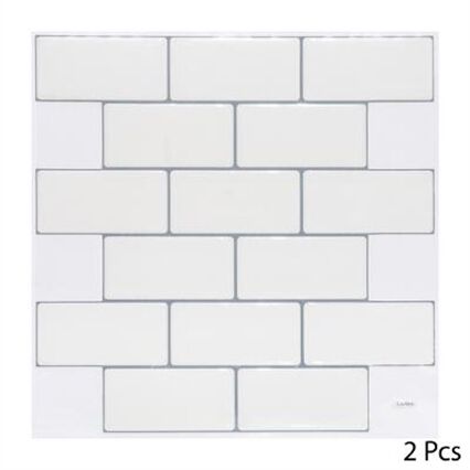 Sticker Decorativo Azulejo Mural Branco, , large