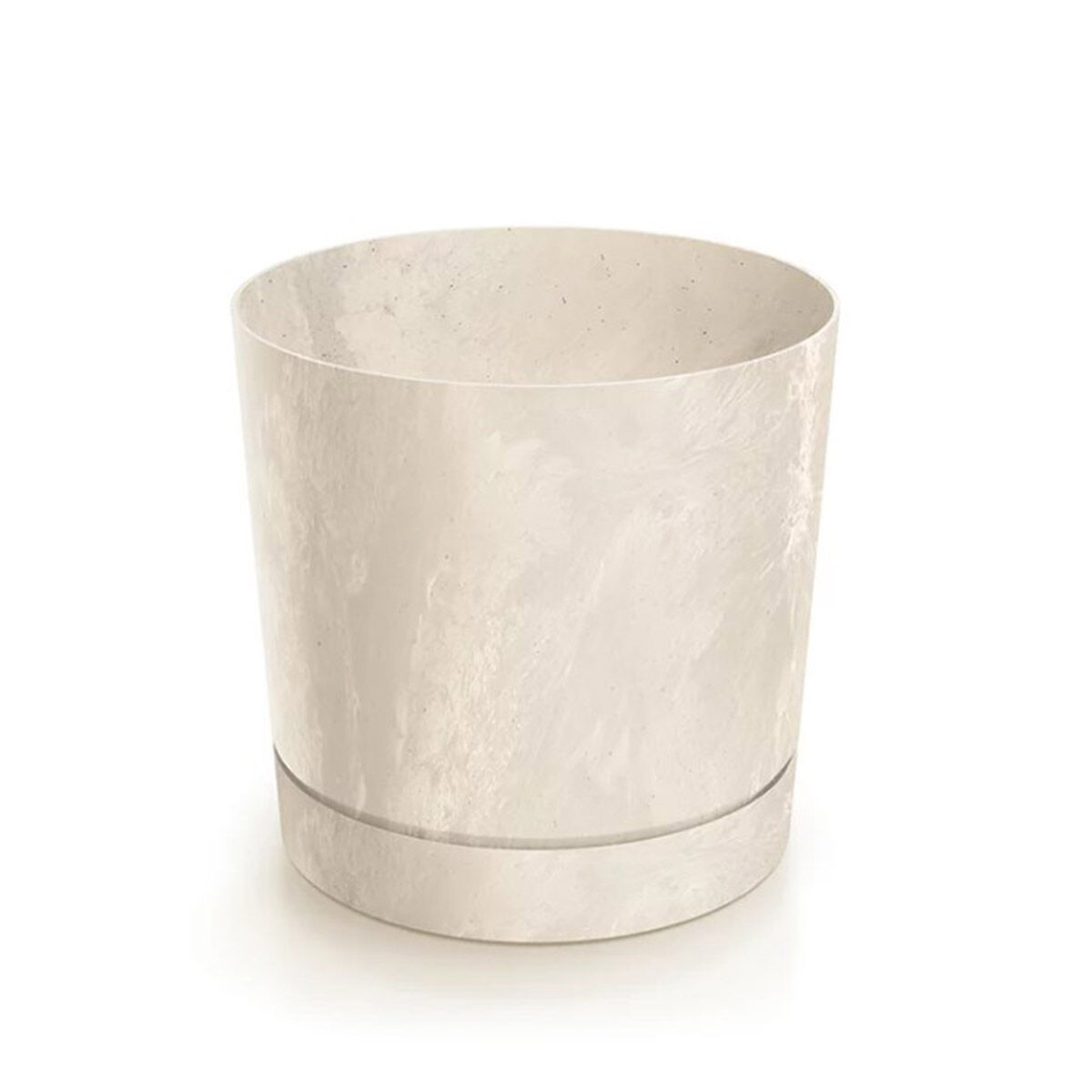 Plant pot TUBO beige concrete effect, , large