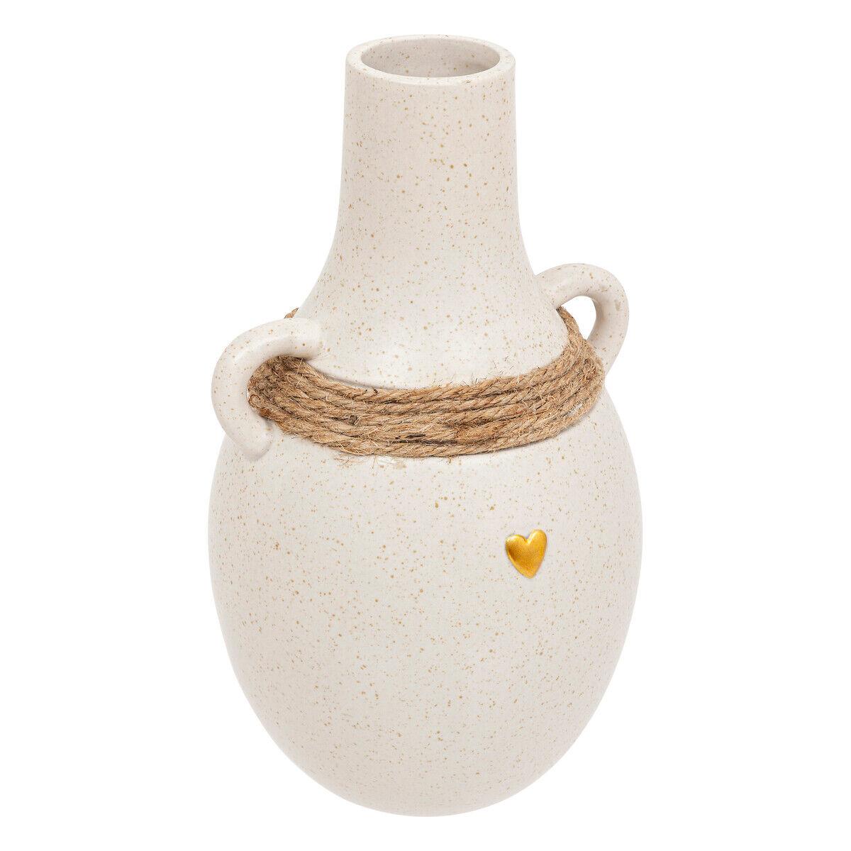 Jarra FLO branca em cerâmica 22cm, , large