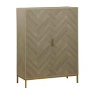Mueble auxiliar alto CHEVRON beige mdf c/2 puertas