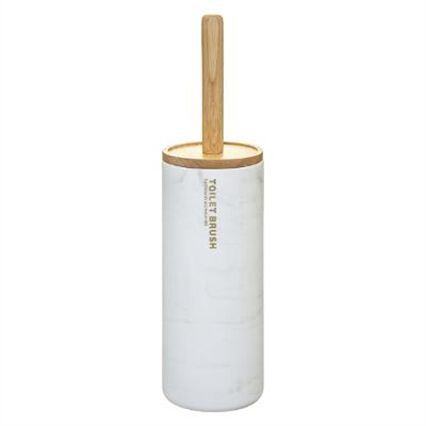 Escova wc LEA branco efeito mármore, , large