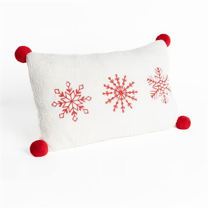 Almofada flocos de neve sherpa 30x50cm, , large