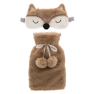 Bolsa de agua caliente Foxy con tapa para los ojos