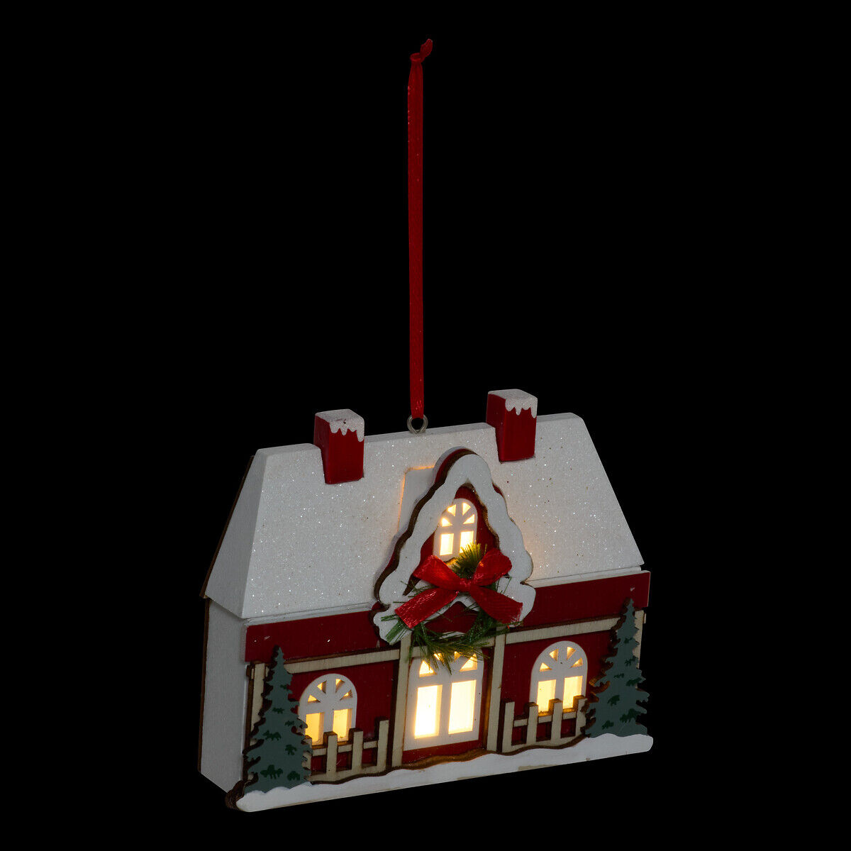 Pendurante casinha decorativa com iluminação LED, , large