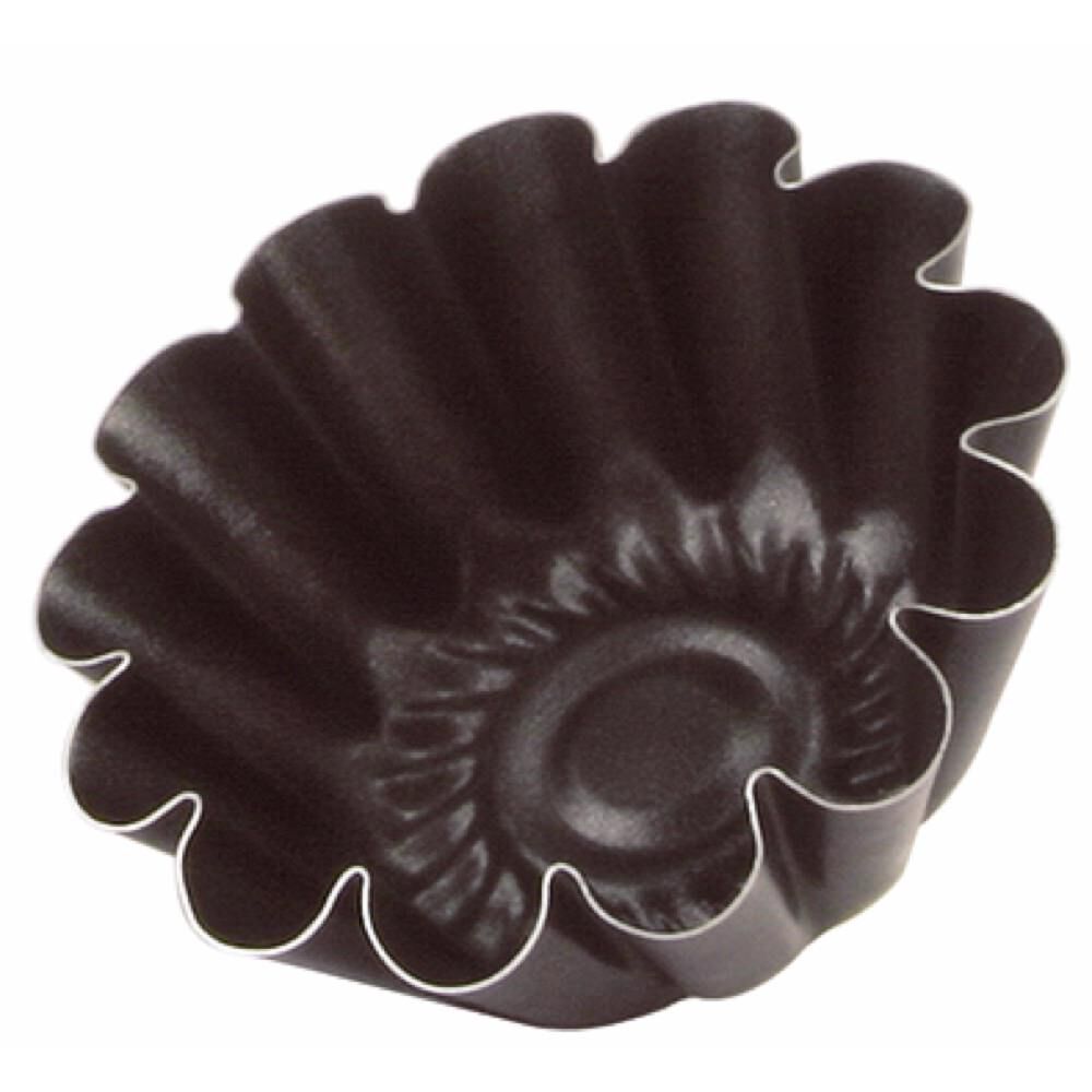 Conjunto de 4 formas caneladas para queques 9cm, , large