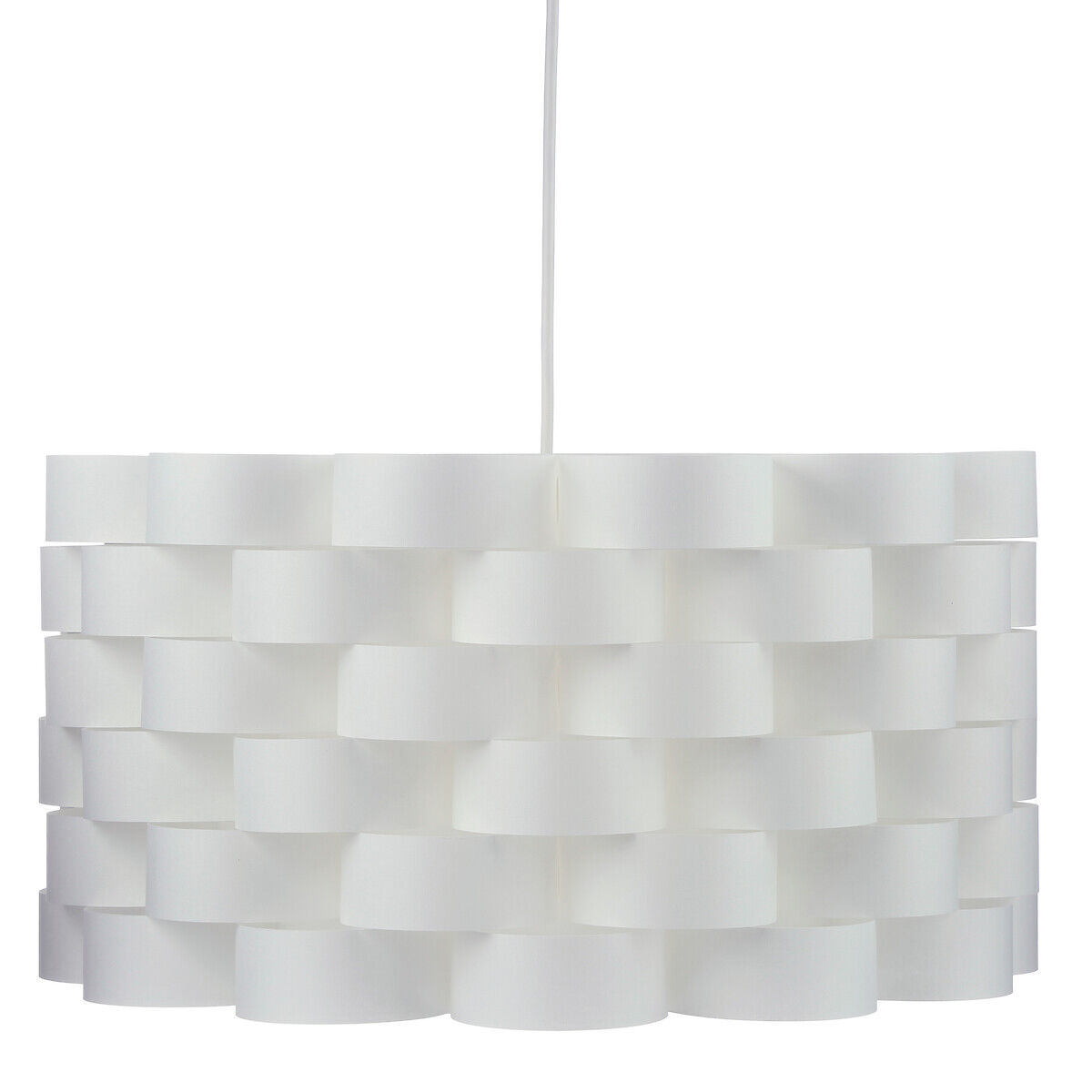 Candeeiro de teto MOKI branco 42cm, , large