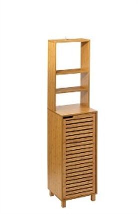 Móvel wc SICELA castanho em bambu, , large