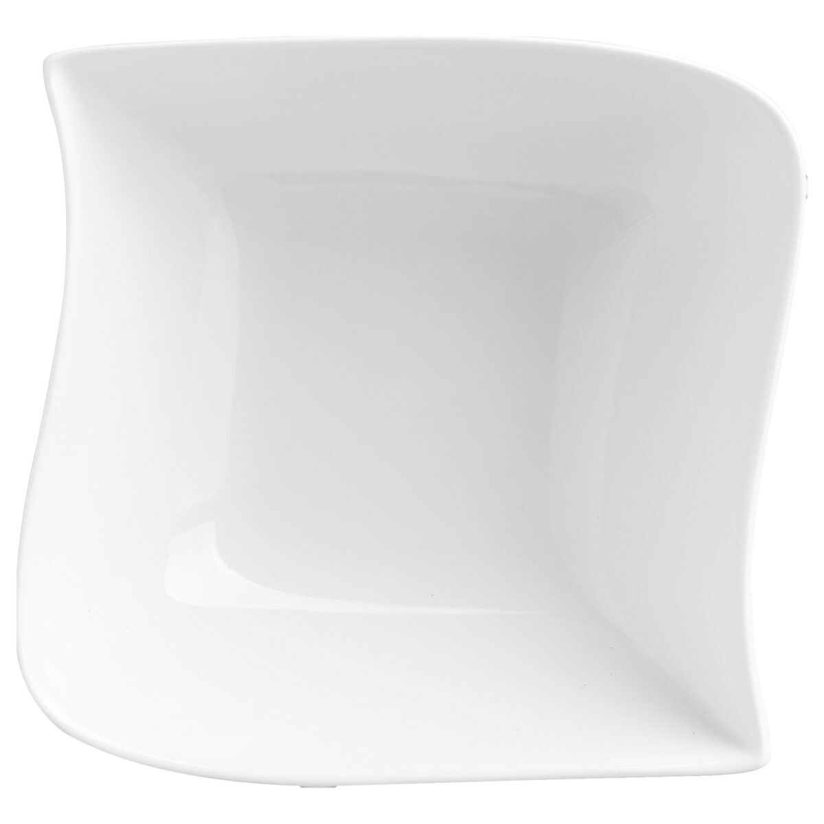 Taça branca quadrada ondulada, , large