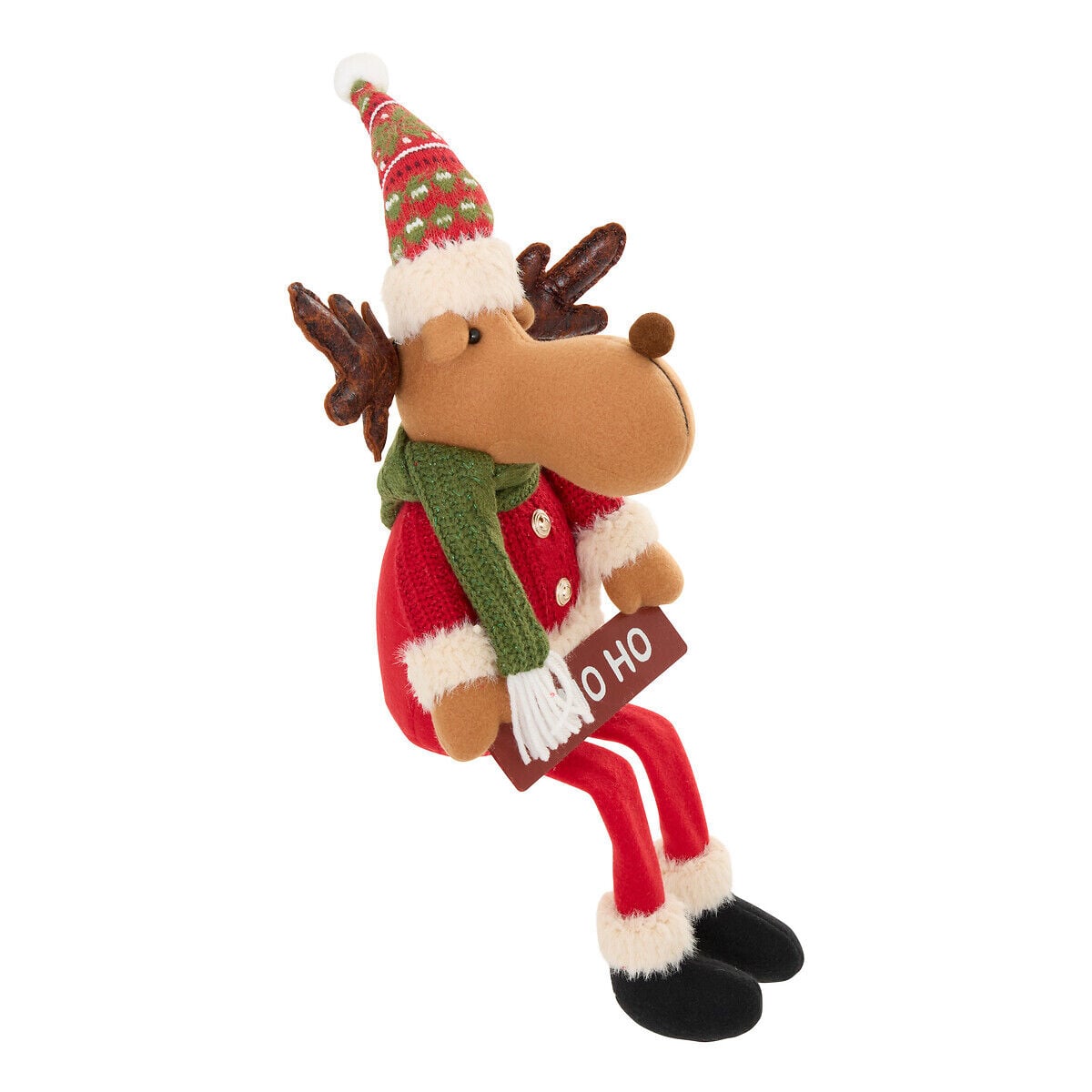 Figura Rena com placa ho ho ho 64cm, , large