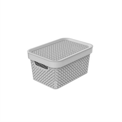 Storage basket EZYSTORAGE MODE with lid, , large