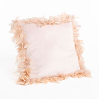 Cojín rosa claro de terciopelo 40x40cm