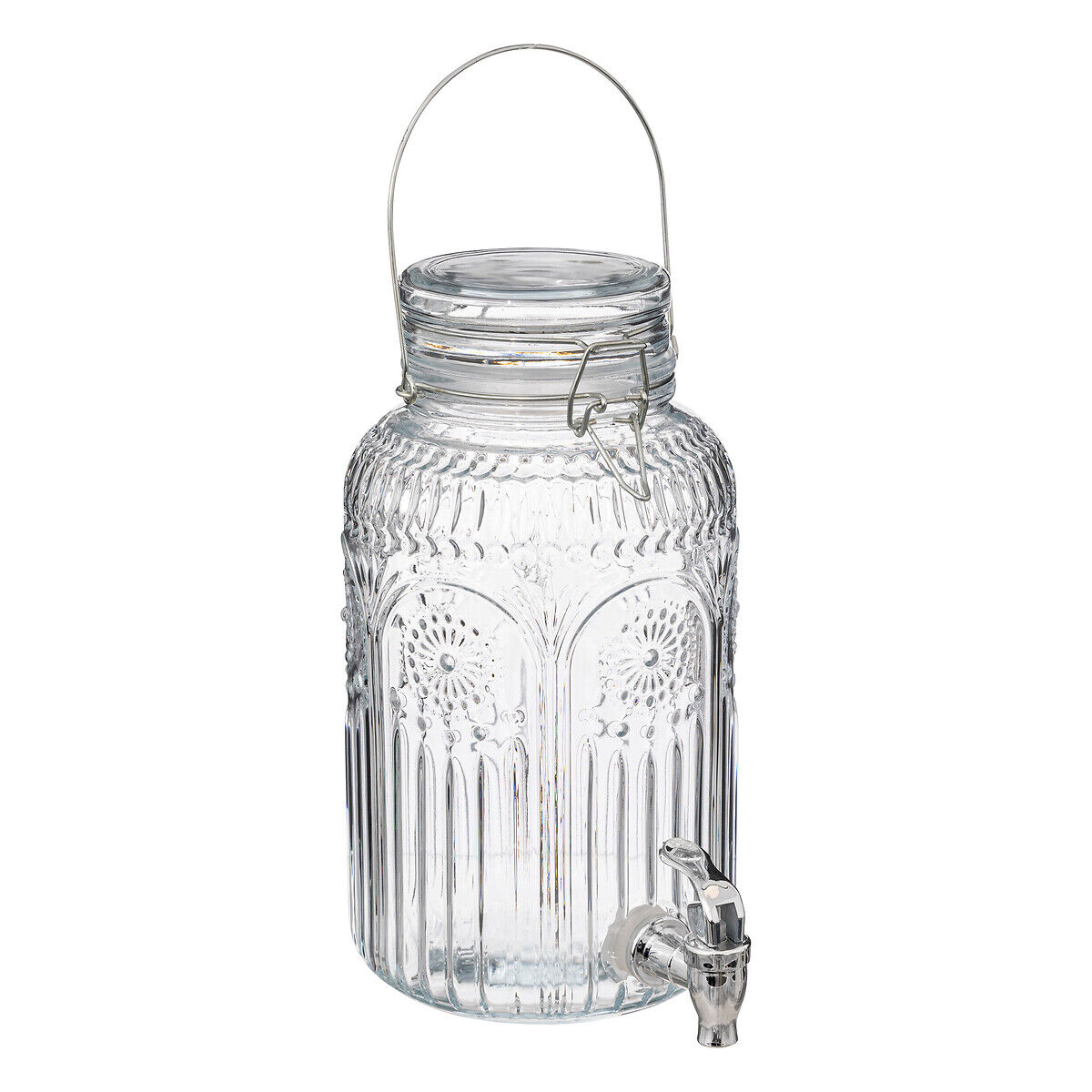Frasco com torneira MONA em vidro 3,8l, , large