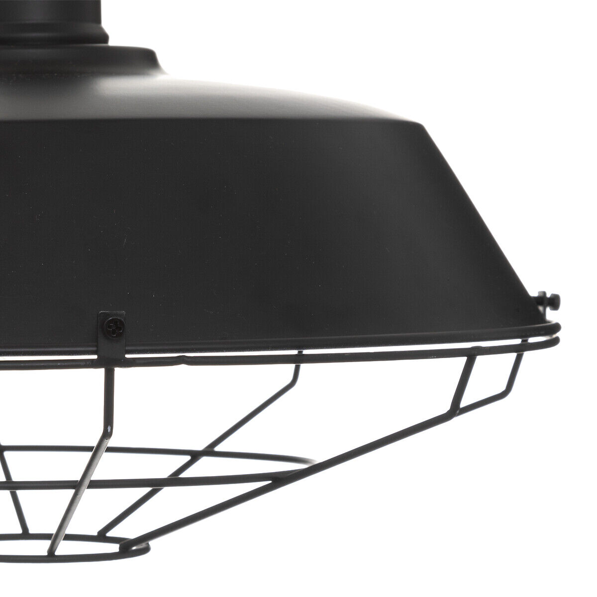 Candeeiro de teto NATHAN preto em metal, , large